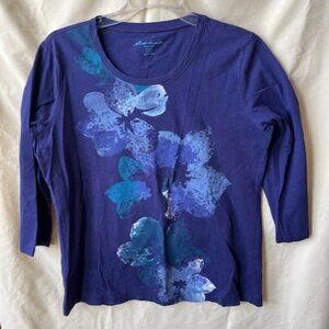 Women's  Eddie Bauer 3/4 length T